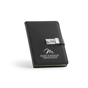Carnet Melville rPET, fermeture métal, 192p 70g/m² 4