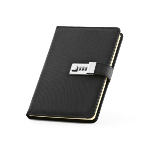 Carnet Melville rPET, fermeture métal, 192p 70g/m² 7