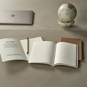 Carnet Chekhov couverture en  feuilles de thé, 196p 80g/m² 8