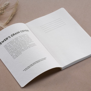 Carnet Chaucer couverture en résidus de bière recyclée,196p 80g/m² 8