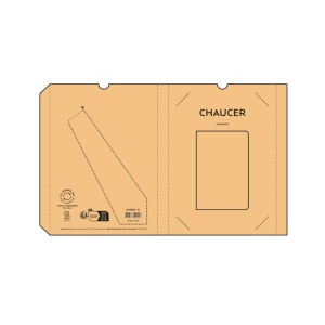 Carnet Chaucer couverture en résidus de bière recyclée,196p 80g/m² 11