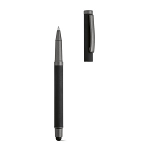 Stylo Woolf en inox recyclé, touch &amp; encre noire 1 km 24