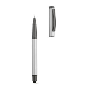 Stylo Woolf en inox recyclé, touch &amp; encre noire 1 km 28