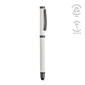 Stylo Woolf en inox recyclé, touch &amp; encre noire 1 km 5