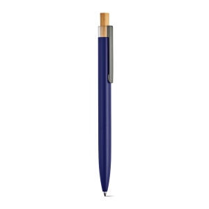 Stylo Tolkien en alu &amp; bambou, encre bleue 1km Dokumental® 30