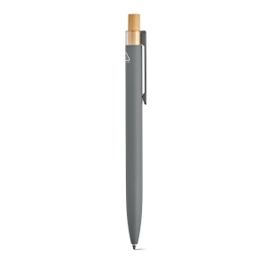 Stylo Tolkien en alu &amp; bambou, encre bleue 1km Dokumental® 73