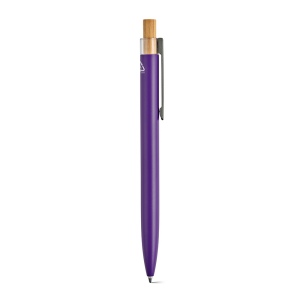 Stylo Tolkien en alu &amp; bambou, encre bleue 1km Dokumental® 78