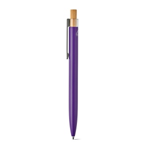 Stylo Tolkien en alu &amp; bambou, encre bleue 1km Dokumental® 94