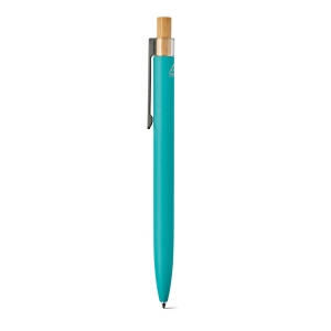 Stylo Tolkien en alu &amp; bambou, encre bleue 1km Dokumental® 96