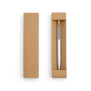 Stylo Tolkien en alu &amp; bambou, encre bleue 1km Dokumental® 103