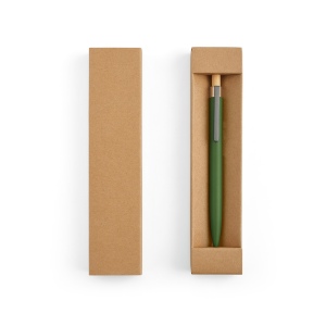 Stylo Tolkien en alu &amp; bambou, encre bleue 1km Dokumental® 109