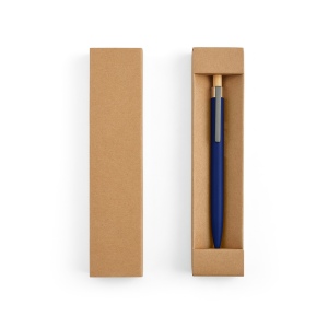 Stylo Tolkien en alu &amp; bambou, encre bleue 1km Dokumental® 111
