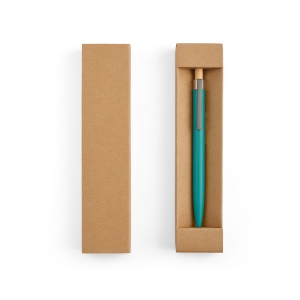 Stylo Tolkien en alu &amp; bambou, encre bleue 1km Dokumental® 112