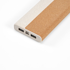 Batterie externe Archimedes en liège/paille, 15W, 10000mAh 8