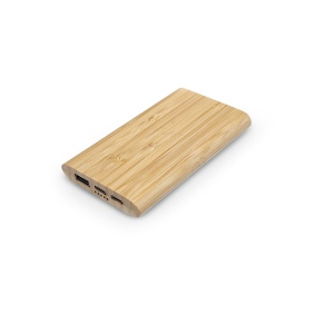 Batterie externe Pythagoras bambou, 15W, 10000mAh 7