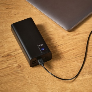 Batterie externe Hertz, rABS,  30000mAh, LED, 22.5W, charge PC 9