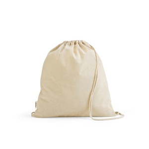 Sac à cordon Lhotse rCOTON 140 g/m². Cordon en coton recyclé 35