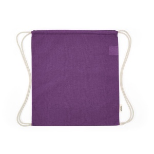 Sac à cordon Lhotse rCOTON 140 g/m². Cordon en coton recyclé 50