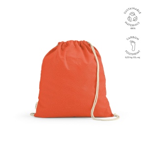 Sac à cordon Lhotse rCOTON 140 g/m². Cordon en coton recyclé 14