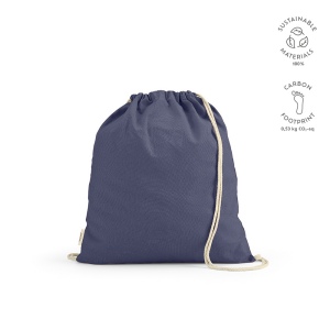 Sac à cordon Lhotse rCOTON 140 g/m². Cordon en coton recyclé 16