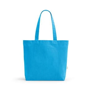 Sac shopping Blanc rCOTON 220 g/m². Anses 65 cm, soufflet 60