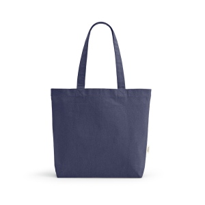 Sac shopping Blanc rCOTON 220 g/m². Anses 65 cm, soufflet 61