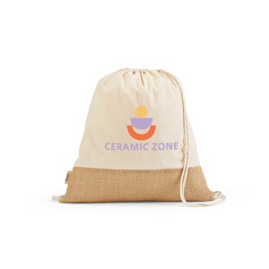 Sac à cordon Denali rCOTON 180 g/m² et jute 275 g/m² 5