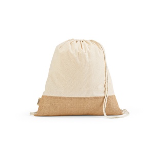 Sac à cordon Denali rCOTON 180 g/m² et jute 275 g/m² 8