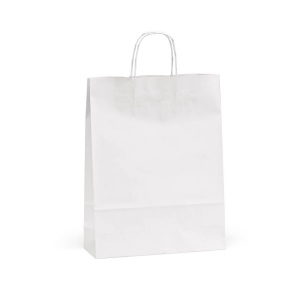 Sac kraft blanc Etna L. 100g/m². Fabriqué au Portugal