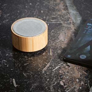 Enceinte Einstein en bambou et rABS,400mAh Autonomie jusqu’à 3h,3W 9