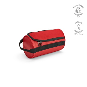Trousse de toilette Riga 5,7L rPET, forme cylindre, poignée 4