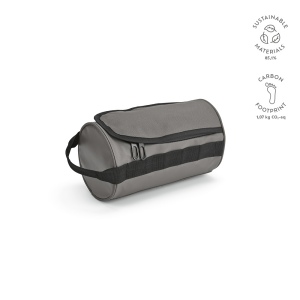 Trousse de toilette Riga 5,7L rPET, forme cylindre, poignée 5