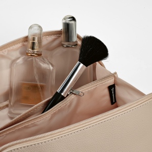 Trousse de toilette Macao 3,5L en rCuir, fermeture éclair,poignée 16