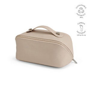 Trousse de toilette Macao 3,5L en rCuir, fermeture éclair,poignée 4