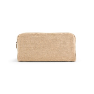 Trousse de toilette Rio 3,3L en jute 260g, avec fermeture Zip 5