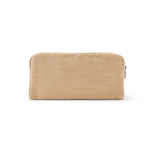 Trousse de toilette Rio 3,3L en jute 260g, avec fermeture Zip 6