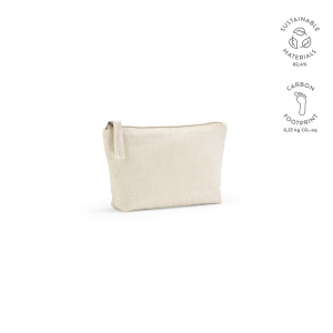 Trousse Cairo S. 1,1L en coton recyclé 320g, fermeture Zip 4