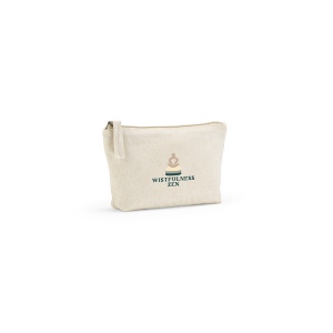 Trousse Cairo S. 1,1L en coton recyclé 320g, fermeture Zip 6