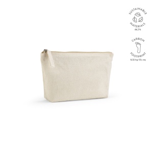 Trousse Cairo M. 2,1L en coton recyclé 320g, fermeture Zip 4