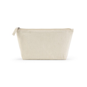 Trousse Cairo L. 3,9L en coton recyclé 320g, fermeture Zip 3