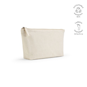 Trousse Cairo L. 3,9L en coton recyclé 320g, fermeture Zip 5