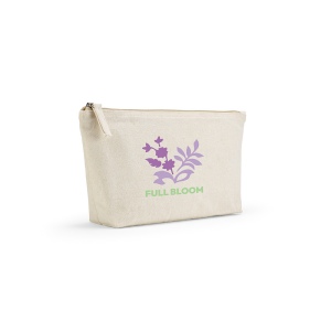 Trousse Cairo L. 3,9L en coton recyclé 320g, fermeture Zip 7