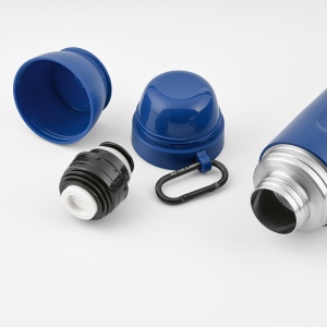 Thermos Loire inox 810&amp;#8239;ml. 2 gobelets et mousqueton 37