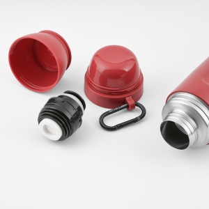 Thermos Loire inox 810&amp;#8239;ml. 2 gobelets et mousqueton 72
