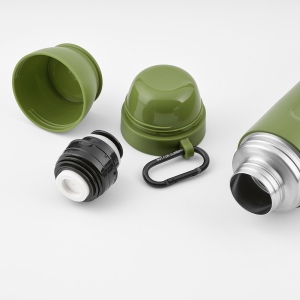 Thermos Loire inox 810&amp;#8239;ml. 2 gobelets et mousqueton 80