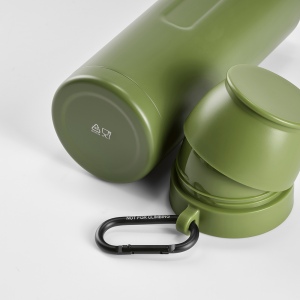 Thermos Loire inox 810&amp;#8239;ml. 2 gobelets et mousqueton 82