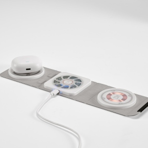 Chargeur Linnaeus sans fil 3-en-1, rPU, 15W, USB-C 19