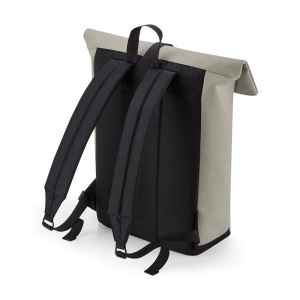 Sac à dos avec rabat roll-top en polyuréthane mat 6