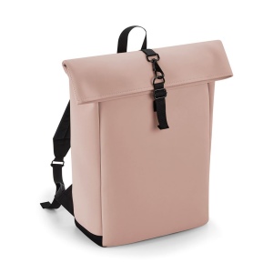 Sac à dos avec rabat roll-top en polyuréthane mat 4