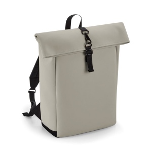 Sac à dos avec rabat roll-top en polyuréthane mat 3